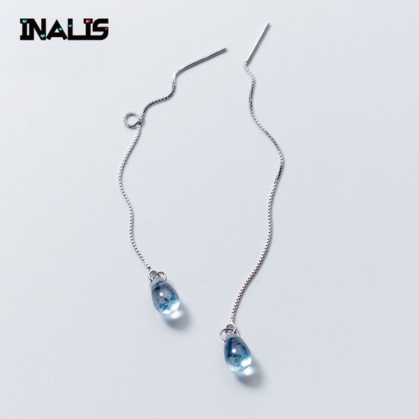 inalis new fashion blue drop-shaped ear line 925 sterling silver earrings female temperament long ear jewelry brincos girl gift, Golden;silver
inalis new fashion blue drop-shaped ear line 925 sterling silver earrings female temperament long ear jewelry brincos girl gift, Golden;silver