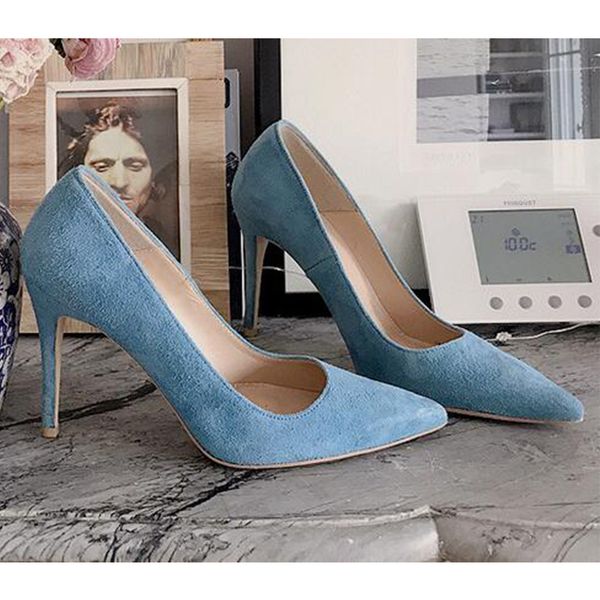 spring and autumn light blue pointed toe thin heeled sweety shoes high heel womens dress shoes high pumps, Black
spring and autumn light blue pointed toe thin heeled sweety shoes high heel womens dress shoes high pumps, Black