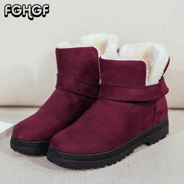 classic women winter boots suede ankle snow boots fashion woman warm fur plush insole botas mujer female m747, Black
classic women winter boots suede ankle snow boots fashion woman warm fur plush insole botas mujer female m747, Black