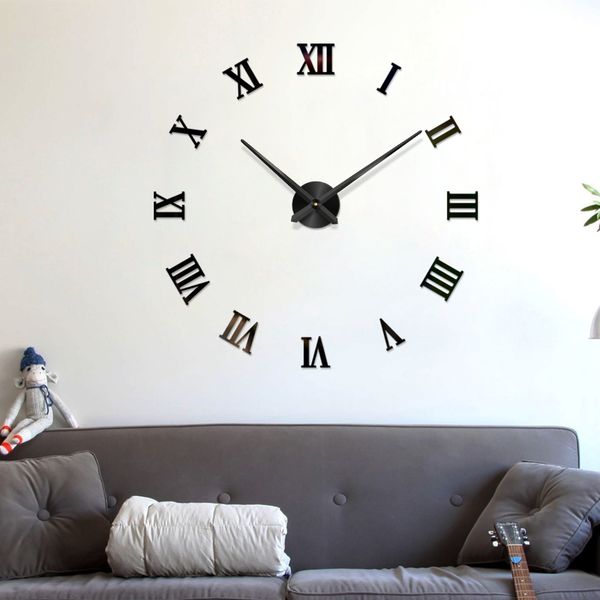 48 inches home decor large roman mirror modern quartz clocks wall clock mirror wall stickers living room diy clock sticker
48 inches home decor large roman mirror modern quartz clocks wall clock mirror wall stickers living room diy clock sticker