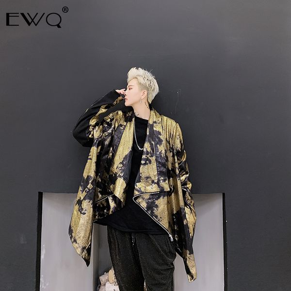 ewq / 2020 spring new hip hop personality golden bronzing denim jacket for men and women performance coat oversize cloth 9y43108, Black;brown
ewq / 2020 spring new hip hop personality golden bronzing denim jacket for men and women performance coat oversize cloth 9y43108, Black;brown