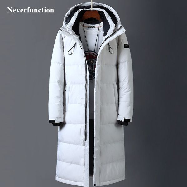 russia winter thick warm men long section hooded white duck down jacket man thickened cold and windproof casual parka outwear, Black
russia winter thick warm men long section hooded white duck down jacket man thickened cold and windproof casual parka outwear, Black