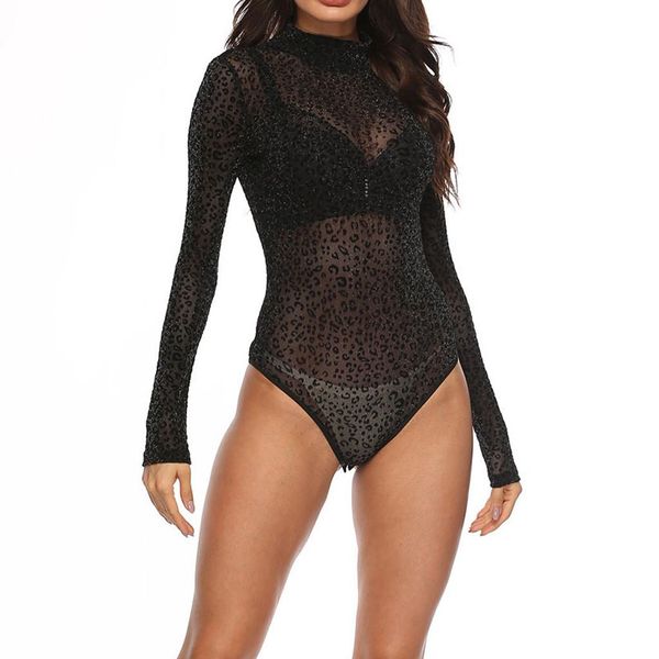 fashion womens bodysuit perspective long sleeve turtleneck leopard printed ladies short rompers slim clue jumpsuit, Black;white
fashion womens bodysuit perspective long sleeve turtleneck leopard printed ladies short rompers slim clue jumpsuit, Black;white