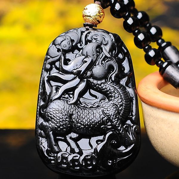 quality goods obsidian manual carving flying pi xiu pendants necklaces, Silver
quality goods obsidian manual carving flying pi xiu pendants necklaces, Silver