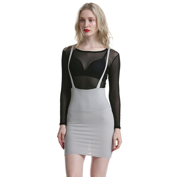 gaoke spaghetti strap bodycon dress summer gray pink black brown elegant sleeveless mini short dress women, Black;gray 
gaoke spaghetti strap bodycon dress summer gray pink black brown elegant sleeveless mini short dress women, Black;gray