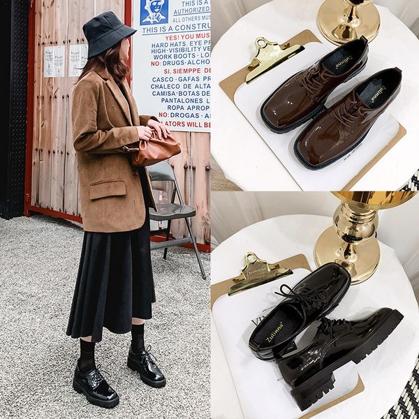 british style summer shoes ladies square toe patent leather ballet flats shallow mouth all-match oxfords women's casual female, Black
british style summer shoes ladies square toe patent leather ballet flats shallow mouth all-match oxfords women's casual female, Black