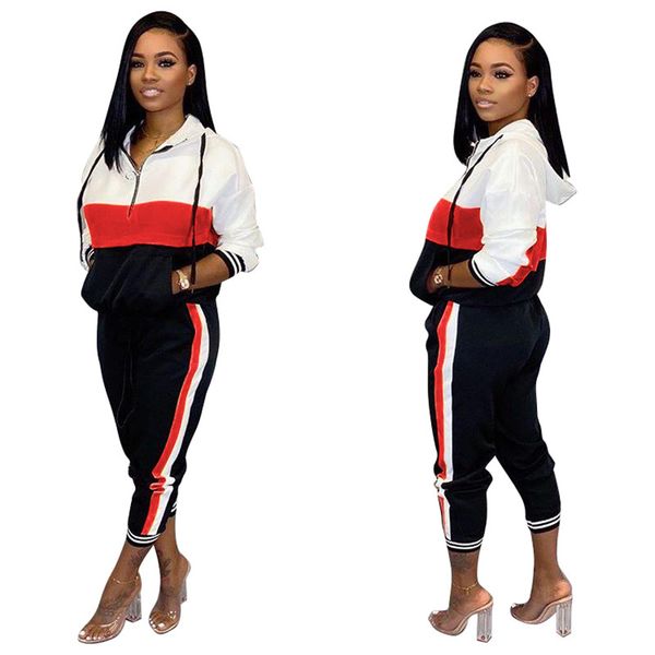 women stretchy 2 sweatshirt set outfit fall winter piece bodysuits pants tracksuit pocket hoodies leggings panelled clothing pullover 1 buhm, Black
women stretchy 2 sweatshirt set outfit fall winter piece bodysuits pants tracksuit pocket hoodies leggings panelled clothing pullover 1 buhm, Black