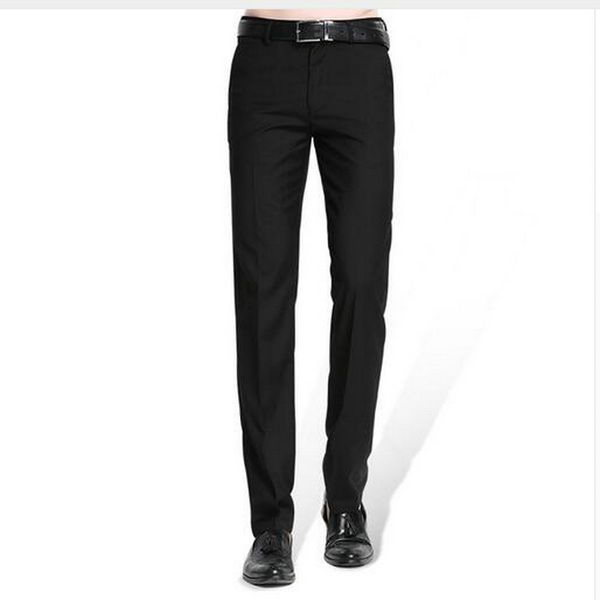 men's black suit separate pant flat-front straight slim-fit business straight male trousers thin office wear solid dress pants, White;black
men's black suit separate pant flat-front straight slim-fit business straight male trousers thin office wear solid dress pants, White;black