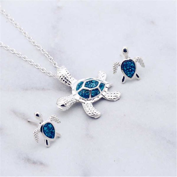 new silver suit earrings earrings pendant temperament female models wild turtle imitation opal necklace
new silver suit earrings earrings pendant temperament female models wild turtle imitation opal necklace