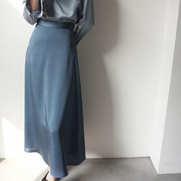 lo.ve satin silk vintage women's skirt korean high waist ankle length a-line skirts spring chic elegant lady faldas mujer moda, Black
lo.ve satin silk vintage women's skirt korean high waist ankle length a-line skirts spring chic elegant lady faldas mujer moda, Black