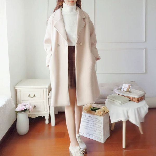 2019 woollen women autumn and winter korean edition new simple fashion temperament new woollen coat fashionable, Black
2019 woollen women autumn and winter korean edition new simple fashion temperament new woollen coat fashionable, Black