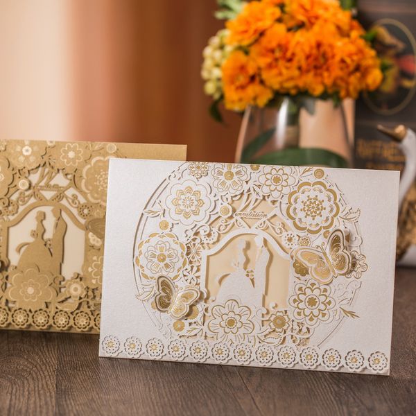 50pcs/lot laser cut bride and groom wedding invitation cards hollow printable marriage invitations card engagement party supply
50pcs/lot laser cut bride and groom wedding invitation cards hollow printable marriage invitations card engagement party supply