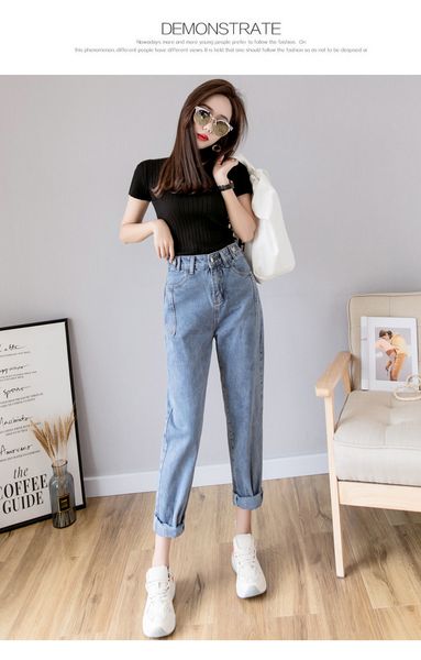 vintage high waist jeans woman 2019 skinny mom boyfriend jeans for women denim pants female trousers streetwear, Blue
vintage high waist jeans woman 2019 skinny mom boyfriend jeans for women denim pants female trousers streetwear, Blue