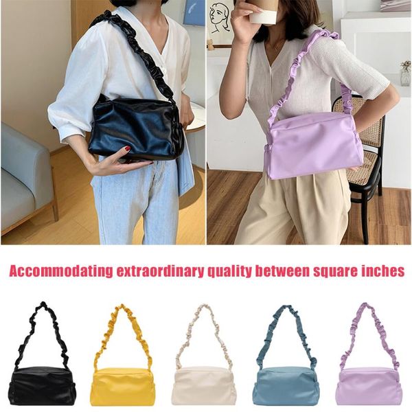 casual pleated shoulder bag women pu leather evening totes clutch travel handbag fashion exquisite shopping bag
casual pleated shoulder bag women pu leather evening totes clutch travel handbag fashion exquisite shopping bag