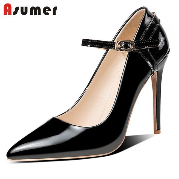 asumer 2020 new arrival women pumps pointed toe buckle stiletto heel party wedding shoes ladies spring summer single shoes, Black
asumer 2020 new arrival women pumps pointed toe buckle stiletto heel party wedding shoes ladies spring summer single shoes, Black