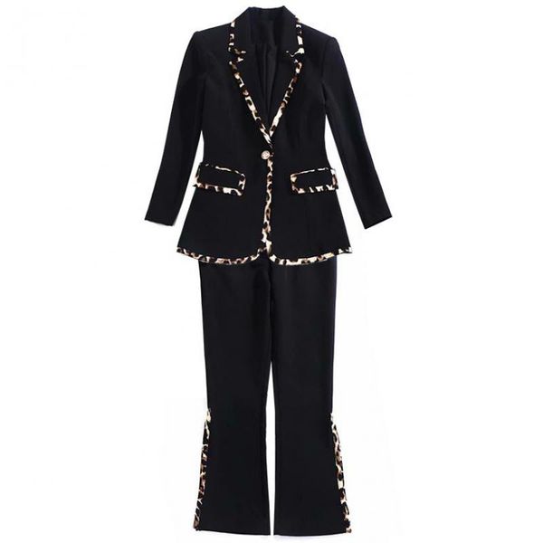 red roosarosee designer women spring 2 piece set one button long sleeve leopard print blazer + split straight pants fashion suit, White
red roosarosee designer women spring 2 piece set one button long sleeve leopard print blazer + split straight pants fashion suit, White