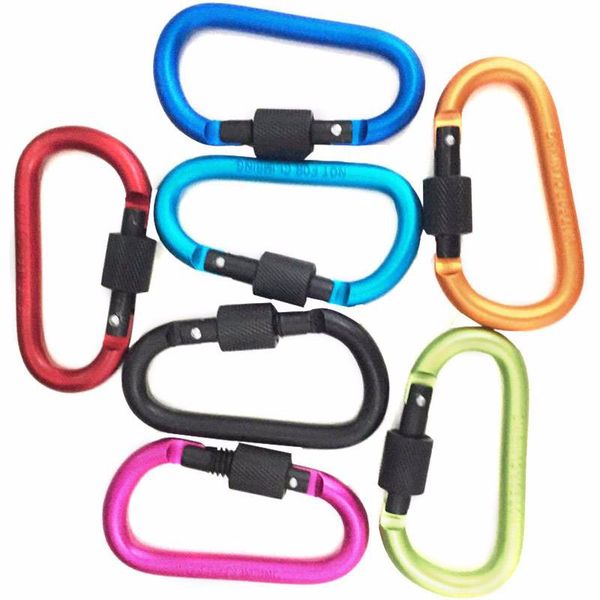 8cm aluminum carabiner quickdraws d-ring key chain clip camping keyring snap hook outdoor travel kit
8cm aluminum carabiner quickdraws d-ring key chain clip camping keyring snap hook outdoor travel kit