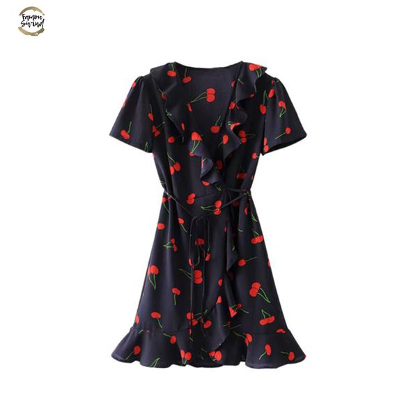 ruffles summer beach backless short dresses vestidos deep v neck boho floral print mini dress, Black;gray
ruffles summer beach backless short dresses vestidos deep v neck boho floral print mini dress, Black;gray