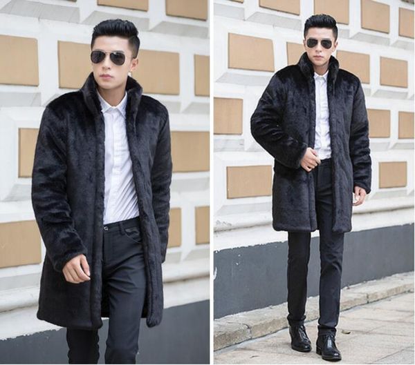 personalized winter thicken warm mens mink leather jacket medium long fur leather coat men slim jackets fashion stand collar, Black
personalized winter thicken warm mens mink leather jacket medium long fur leather coat men slim jackets fashion stand collar, Black