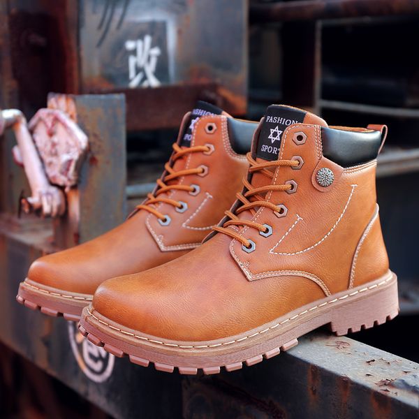 outdoor working boots winter vintage men shoes hard-wearing british tooling work shoes sneakers men fashion motorcycles boots, Black
outdoor working boots winter vintage men shoes hard-wearing british tooling work shoes sneakers men fashion motorcycles boots, Black