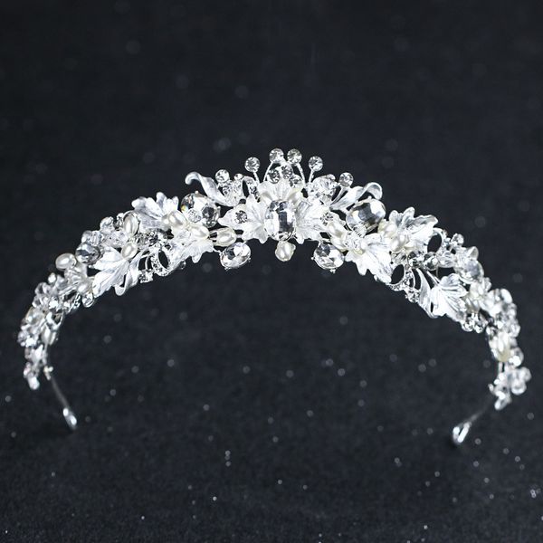 bride wedding leaves flowers pearl tiara crowns crystal head queen tiara diadem bridal party hair accessories, Golden;white
bride wedding leaves flowers pearl tiara crowns crystal head queen tiara diadem bridal party hair accessories, Golden;white