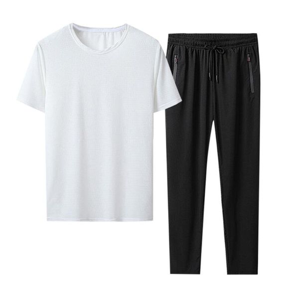 men's tracksuits 2 pcs tracksuit men set sportswear running t-shirt and sports jogging long pants suit summer casual clothes sets m6, Gray
men's tracksuits 2 pcs tracksuit men set sportswear running t-shirt and sports jogging long pants suit summer casual clothes sets m6, Gray