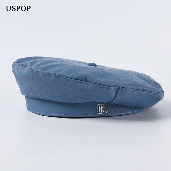 uspop 2019 pu berets women new autumn winter pu hats female solid color letter k embroidery berets, Blue;gray
uspop 2019 pu berets women new autumn winter pu hats female solid color letter k embroidery berets, Blue;gray