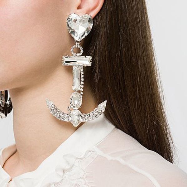 glass crystal big anchor charm drop dangle earrings for women fashion jewelry trendy statement earrings accessories, Golden
glass crystal big anchor charm drop dangle earrings for women fashion jewelry trendy statement earrings accessories, Golden