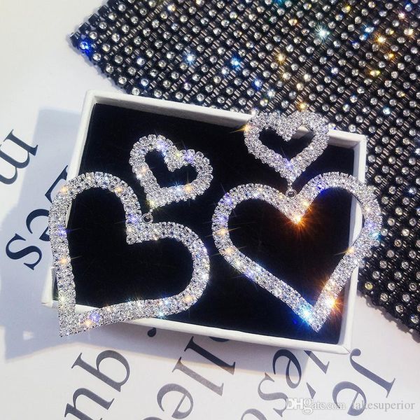 bling bling rhinestone heart stud earring hollow double heart earring gift for love girlfriend fashion jewelry accessories, Golden;silver
bling bling rhinestone heart stud earring hollow double heart earring gift for love girlfriend fashion jewelry accessories, Golden;silver