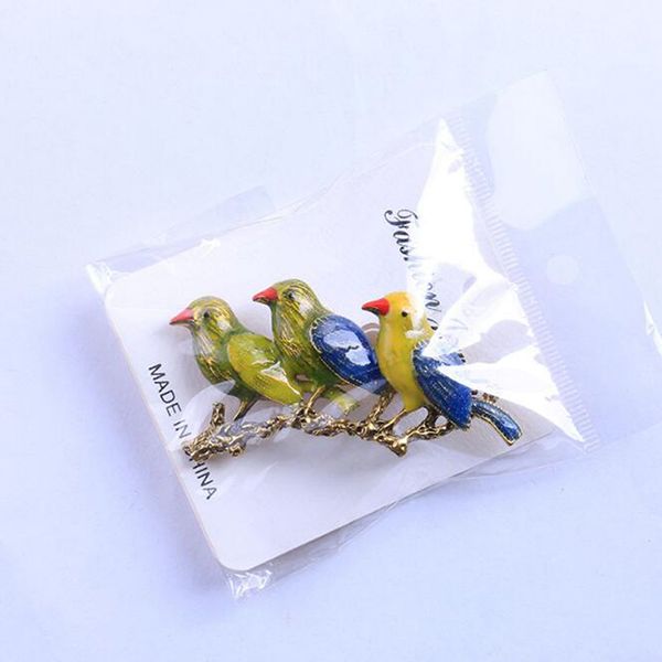 cute three bird brooch personalized handmade animal boutonniere men women clothing accessories brooches creative pin brooch, Gray 
cute three bird brooch personalized handmade animal boutonniere men women clothing accessories brooches creative pin brooch, Gray