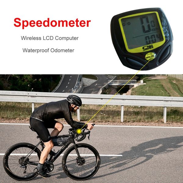 waterproof wireless bicycle cycle bike computer speedometer odometer meter