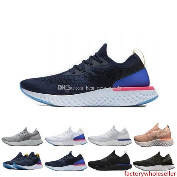 wholesale epic react mens womens running shoes black white blue instant fly breathable designer sports sneakers shoes size eur 36-45
wholesale epic react mens womens running shoes black white blue instant fly breathable designer sports sneakers shoes size eur 36-45