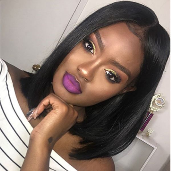 natural hair wigs straight bobo hair heat resistant adjustable average size 52-58cm head circumference synthetic hair wigs, Black
natural hair wigs straight bobo hair heat resistant adjustable average size 52-58cm head circumference synthetic hair wigs, Black