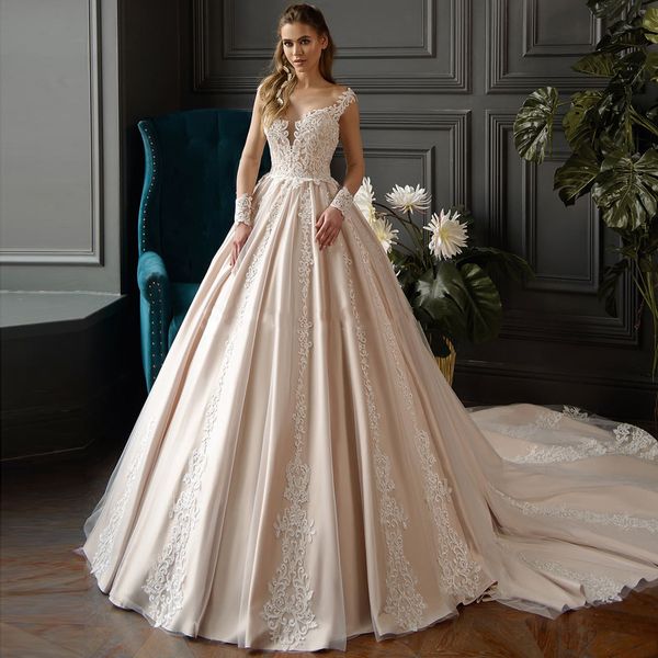 ball gown appliques lace wedding dresses 2020 modest custom short sleeves bridal gowns chapel train garden long robe de mariee plus size, White
ball gown appliques lace wedding dresses 2020 modest custom short sleeves bridal gowns chapel train garden long robe de mariee plus size, White