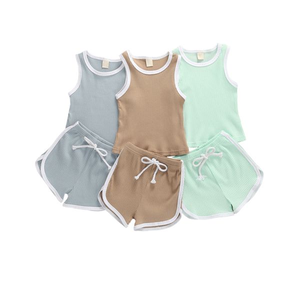baby summer clothes baby kids girls boys ribbed solid clothing set sleeveless vest shorts 2 pieces outfits sunsuit, White
baby summer clothes baby kids girls boys ribbed solid clothing set sleeveless vest shorts 2 pieces outfits sunsuit, White
