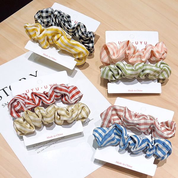 2pcs/set new cute striped scrunchie for women girls ponytail holder elegant headband elastic hair bands fashion hair accessories
2pcs/set new cute striped scrunchie for women girls ponytail holder elegant headband elastic hair bands fashion hair accessories