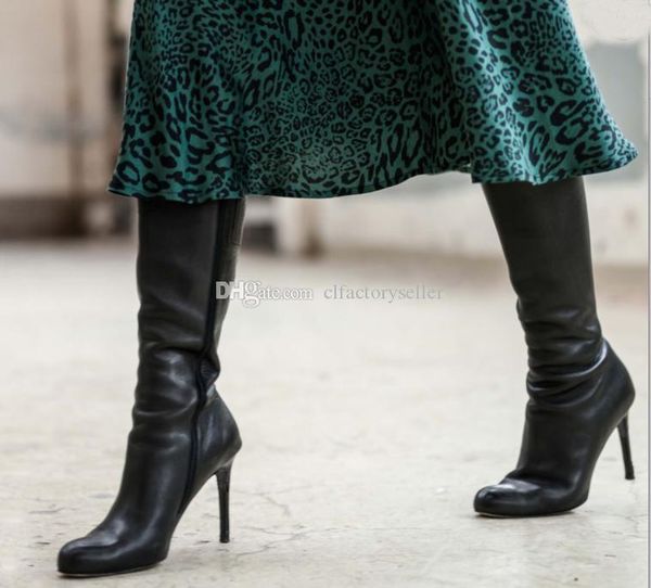 favourite style black leather knee-high women boots lady high heels boots red bottom long boot,luxury female shoes black boot size 35-43
favourite style black leather knee-high women boots lady high heels boots red bottom long boot,luxury female shoes black boot size 35-43