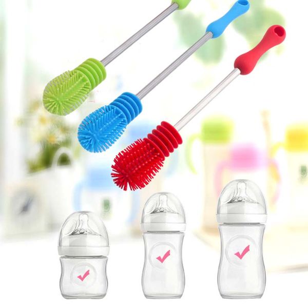 new multifunctional silicone brush cleaning rotary long handle scrubbing feeding-bottle brush sale
new multifunctional silicone brush cleaning rotary long handle scrubbing feeding-bottle brush sale