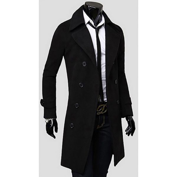 2020 new arrivals autumn winter trench coat men brand clothing cool mens long coat cotton male overcoat, Black
2020 new arrivals autumn winter trench coat men brand clothing cool mens long coat cotton male overcoat, Black