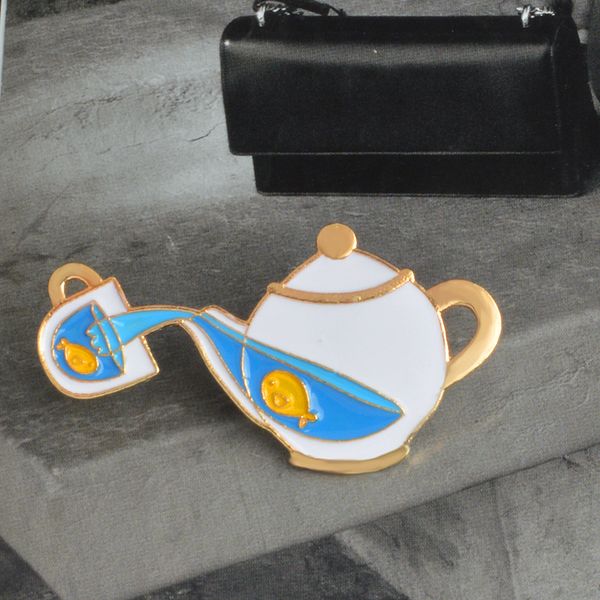 fish in the kettle cup special cartoon brooch creative lapel denim badge gift pouring blue pins, Gray
fish in the kettle cup special cartoon brooch creative lapel denim badge gift pouring blue pins, Gray