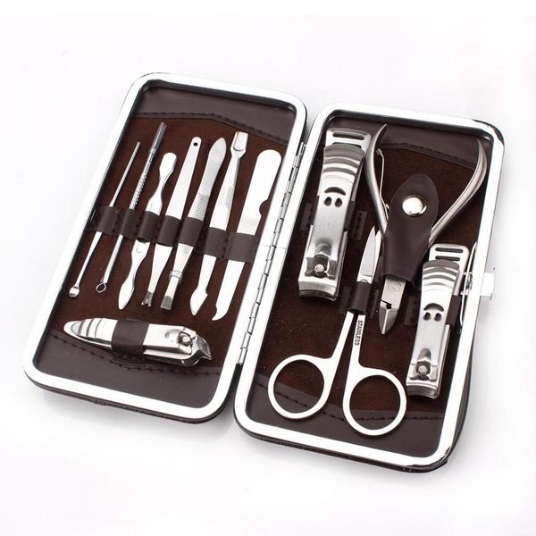 12 pcs stainless nail kit nail clipper nipper cutter scissors tweezers ear pick pedicure manicure set art tools
12 pcs stainless nail kit nail clipper nipper cutter scissors tweezers ear pick pedicure manicure set art tools