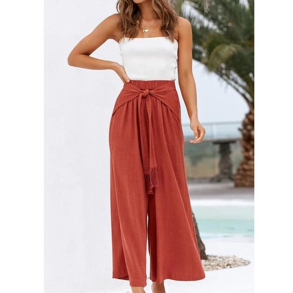 casual women high waist wide leg pants summer autumn office band loose palazzo trousers street female pants plus size#g30, Black;white
casual women high waist wide leg pants summer autumn office band loose palazzo trousers street female pants plus size#g30, Black;white