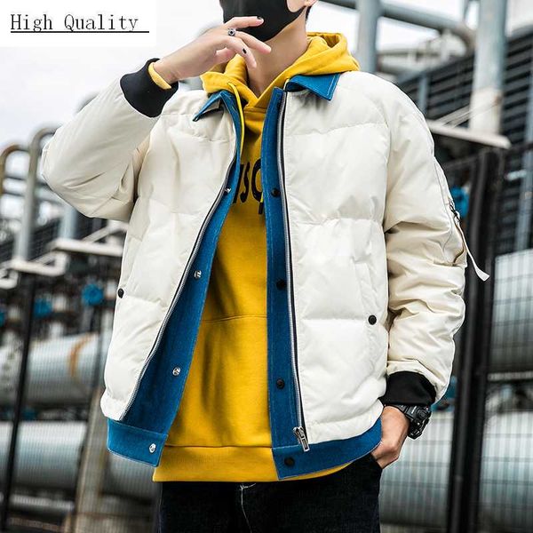 men's down & parkas 2021 brand jacket korean casual warm white duck coat male clothes fashion parka lw2230, Black
men's down & parkas 2021 brand jacket korean casual warm white duck coat male clothes fashion parka lw2230, Black