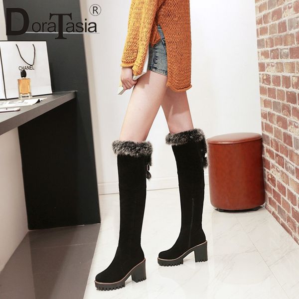 doratasia new 34-43 fashion knee high boots women 2019 winter non-slip platform zipper boots women high heels shoes woman, Black
doratasia new 34-43 fashion knee high boots women 2019 winter non-slip platform zipper boots women high heels shoes woman, Black