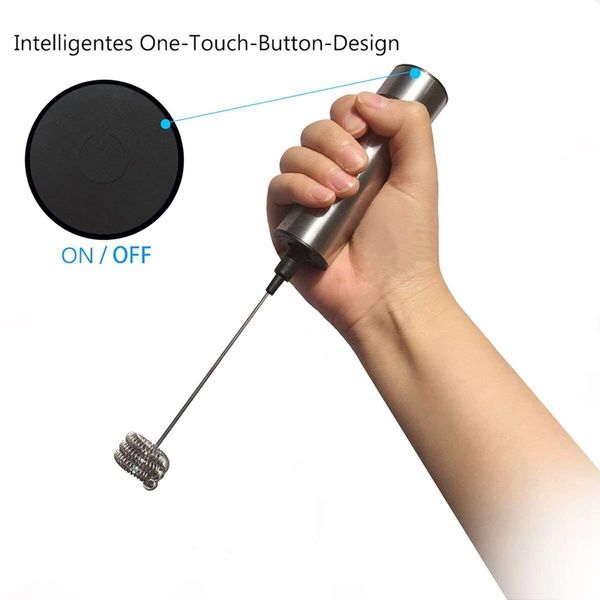 handheld milk frother, battery operated whisk,electric foam maker with stainless steel whisk include 3x milk whisk head, a stora egg tools
handheld milk frother, battery operated whisk,electric foam maker with stainless steel whisk include 3x milk whisk head, a stora egg tools
