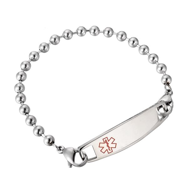 stainless steel signs bracelet for women men bracelet for women hand chain, Black