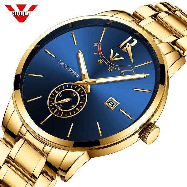 nibosi relogio masculino relojes 2019 gold watch mens watches brand luxury sport quartz watch business waterproof wristwatch j190628, Slivery;brown
nibosi relogio masculino relojes 2019 gold watch mens watches brand luxury sport quartz watch business waterproof wristwatch j190628, Slivery;brown