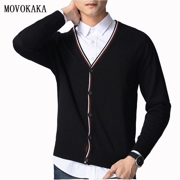 fashion knit casual sweater men cotton cardigan men v-neck sweater male long sleeve cardigan sweaters for plus size sweaters, White;black
fashion knit casual sweater men cotton cardigan men v-neck sweater male long sleeve cardigan sweaters for plus size sweaters, White;black