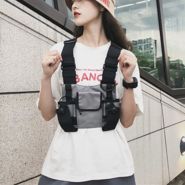 men women chest rig bag multi-pocket vest hip hop streetwear functional tactical harness chest rig pack adjustable waist bag
men women chest rig bag multi-pocket vest hip hop streetwear functional tactical harness chest rig pack adjustable waist bag