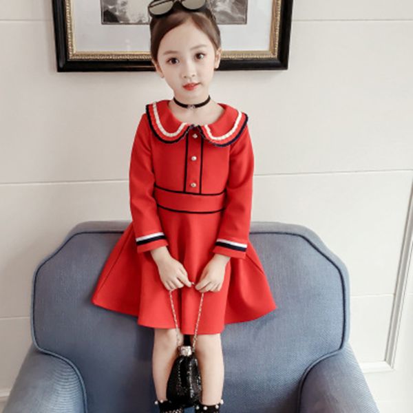 1pcs girls princess dress korean foreign gas big red girl dress long sleeve solid color spring autumn children's clothing, Red;yellow
1pcs girls princess dress korean foreign gas big red girl dress long sleeve solid color spring autumn children's clothing, Red;yellow